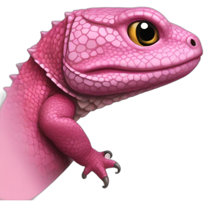 pink tegu lizard emoji