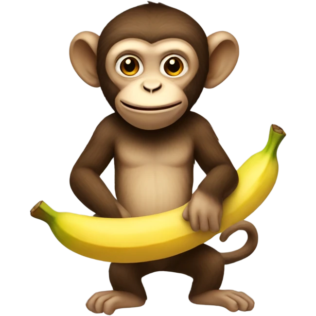 monkey holding banana emoji