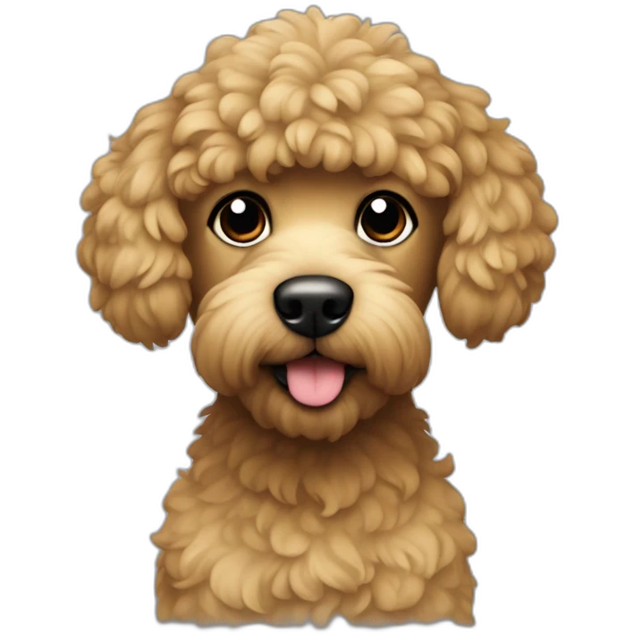 Caniche avec tâches noires emoji