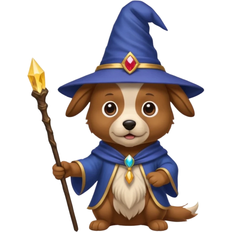 Dog wizard emoji