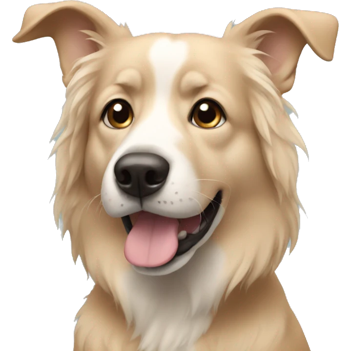 Dog without ears emoji