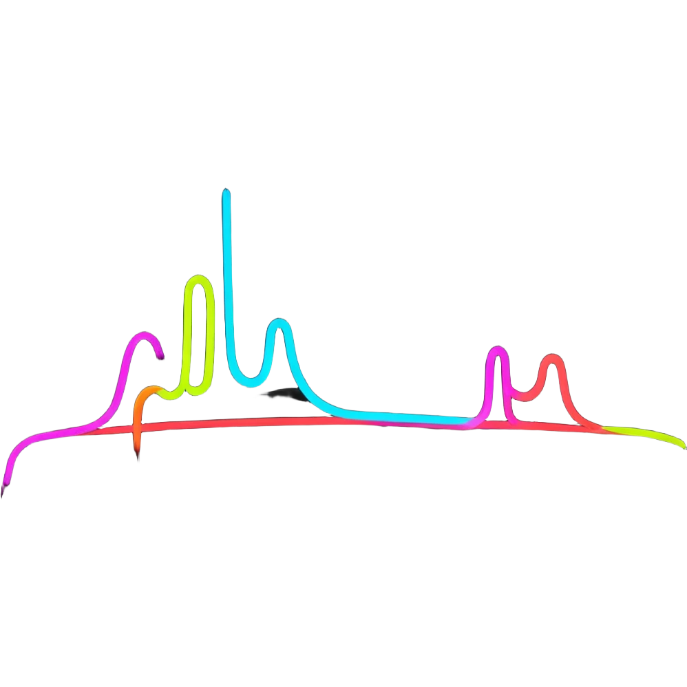 vibrant neon smoke trails emoji