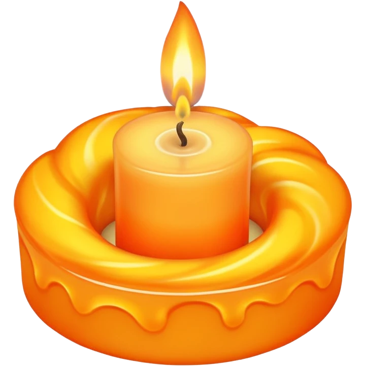 Candle flame with swirling energy emoji