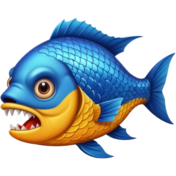 Angry fish emoji