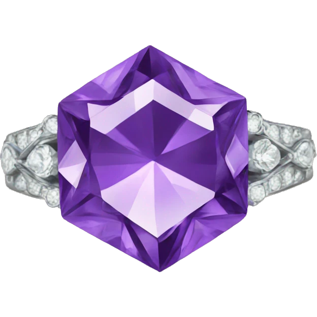 Purple diamond ring emoji