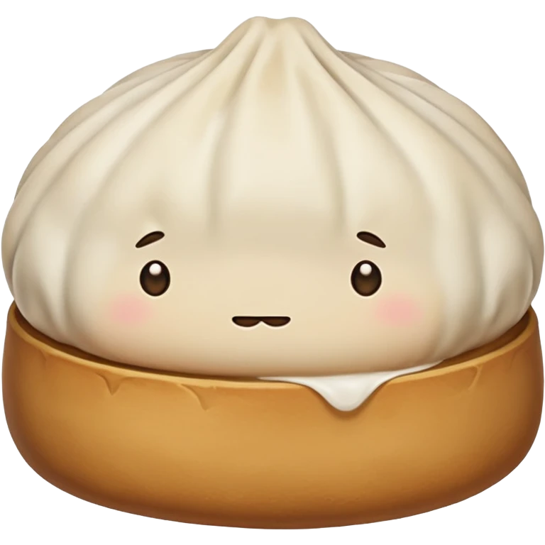 dumpling bun (no face) emoji