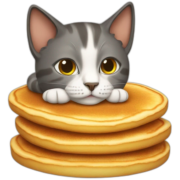 cat-on-pancake emoji