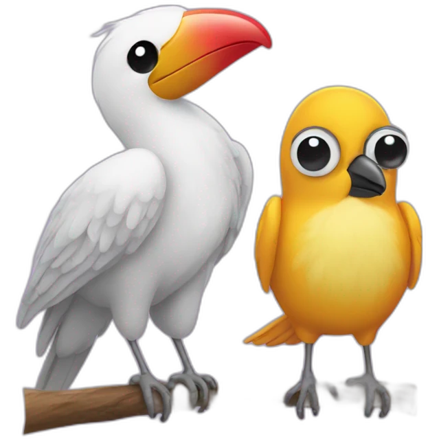 Sameer and coaktail bird emoji