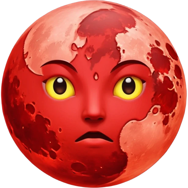 Blood moon emoji
