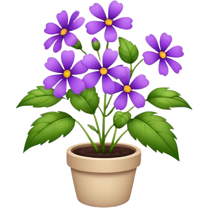 A plant with purple flowers emoji