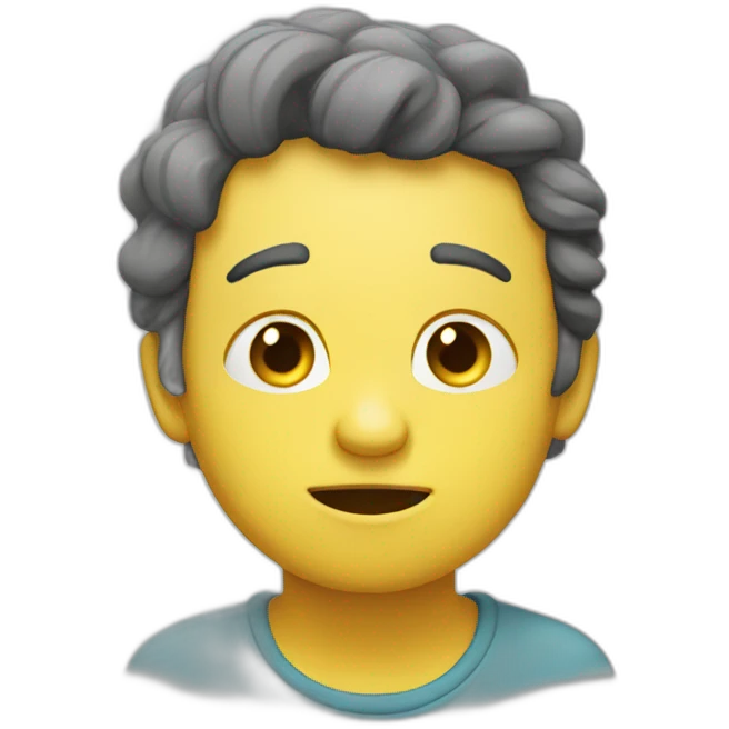 Triste but happy emoji
