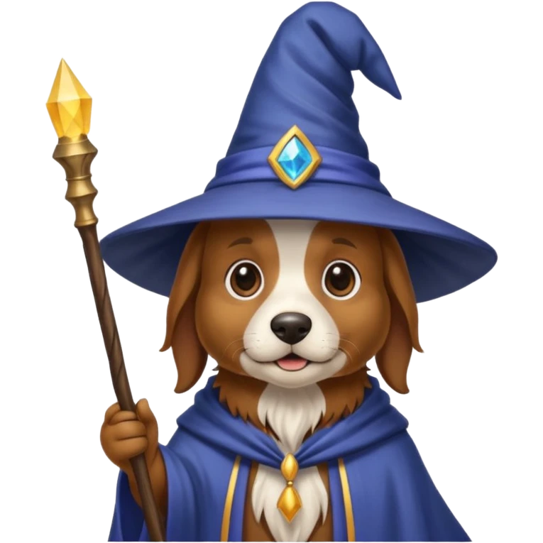 Dog wizard emoji