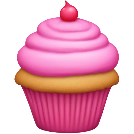 Pink t shirt of a cupcake emoji