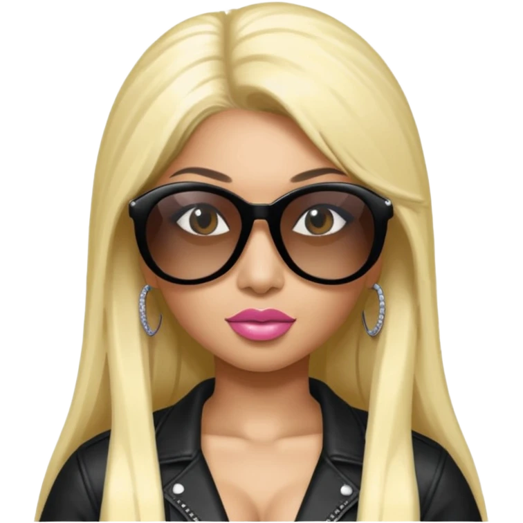 Nicki Minaj wear sunglasses emoji