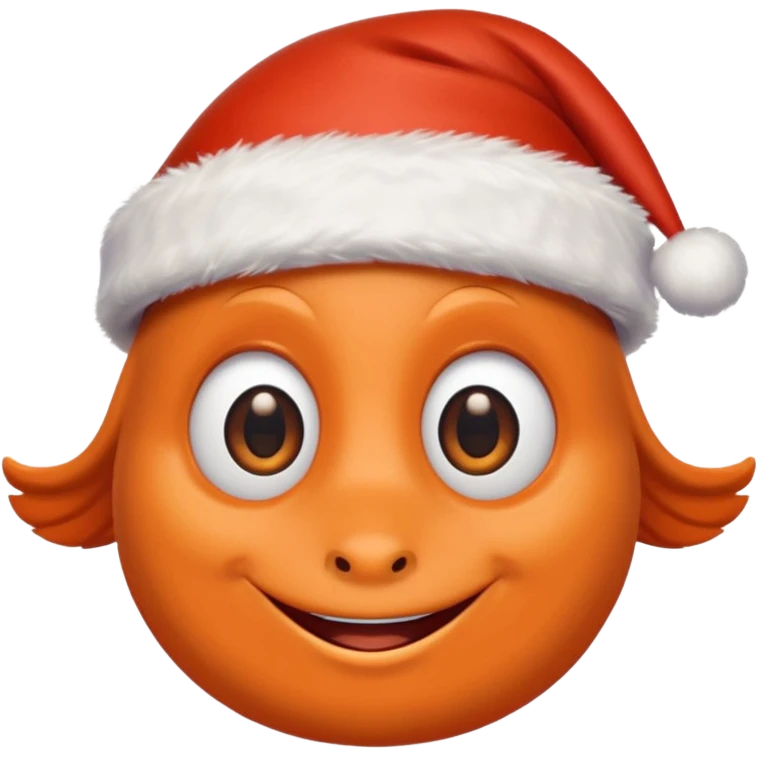 Dory wearing a santa hat emoji