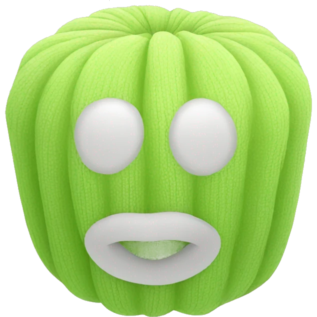 Synthetic mesh loofah emoji