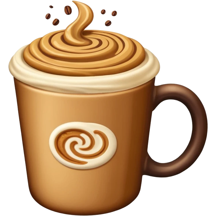 peanut butter as coffee emoji