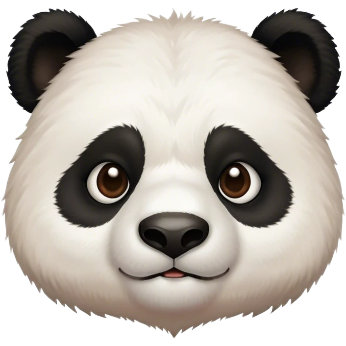 super cute panda head emoji