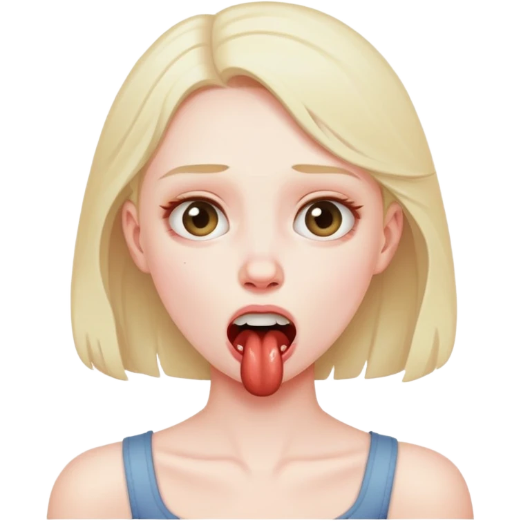 Chocking your self girl and lilttle bit of giggles emoji