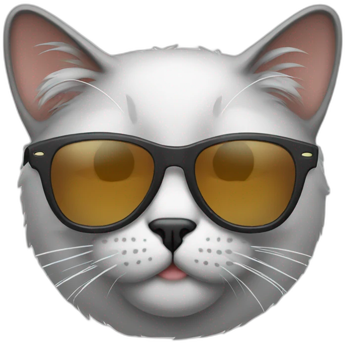 Cat with sunglasses emoji