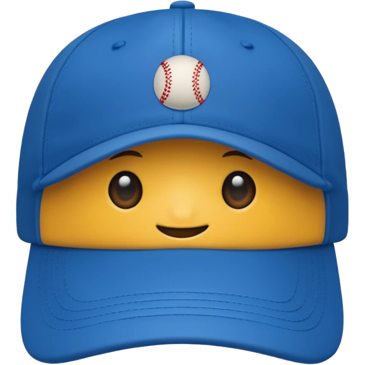 a full view of a cap emoji