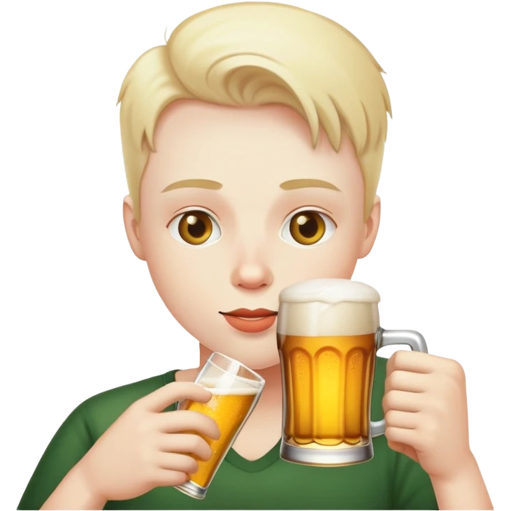 тесто пьет пиво emoji