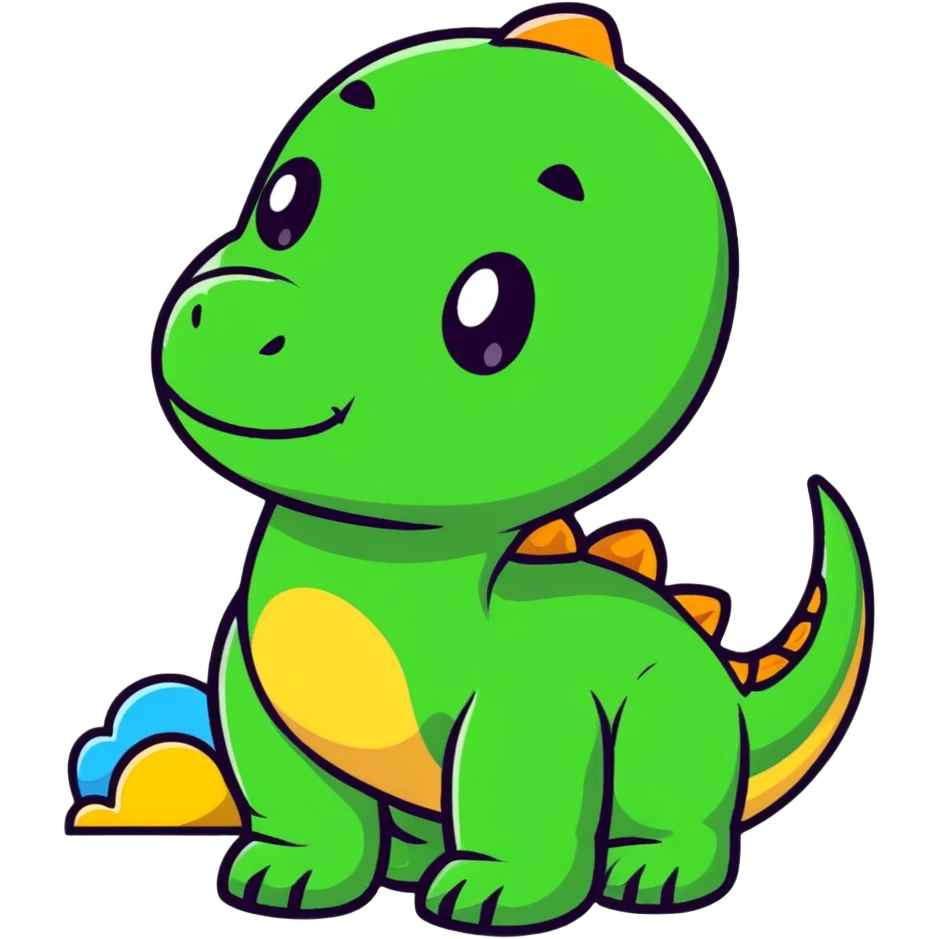 cute baby dinosaur emoji