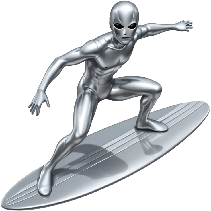 create silver surfer emojy emoji