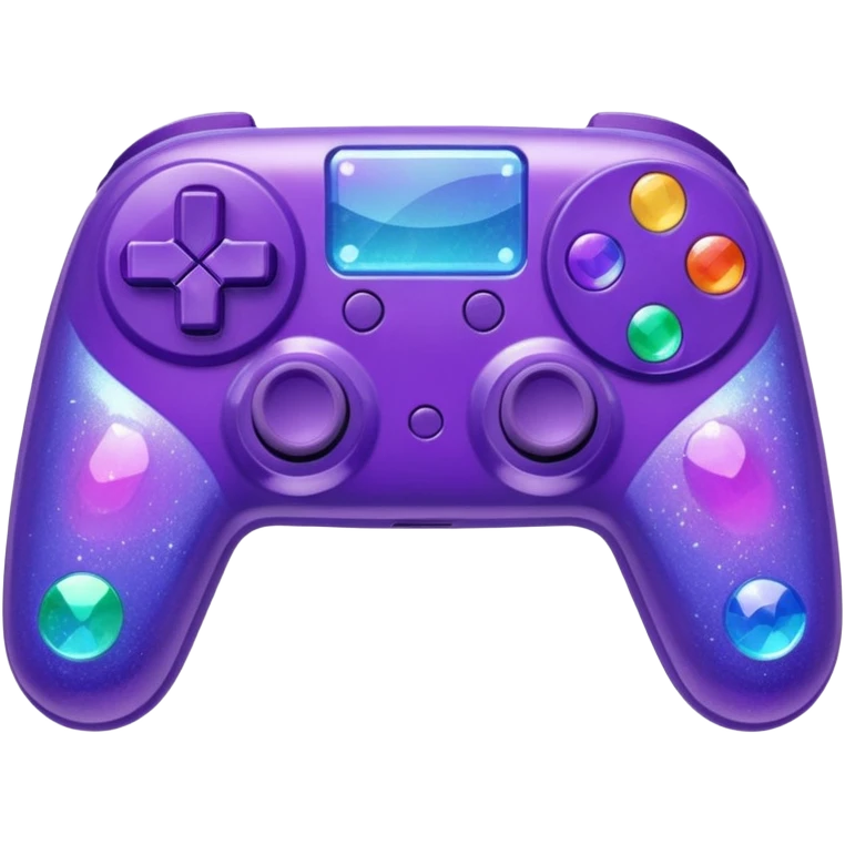 glitter purple and cian control game emoji