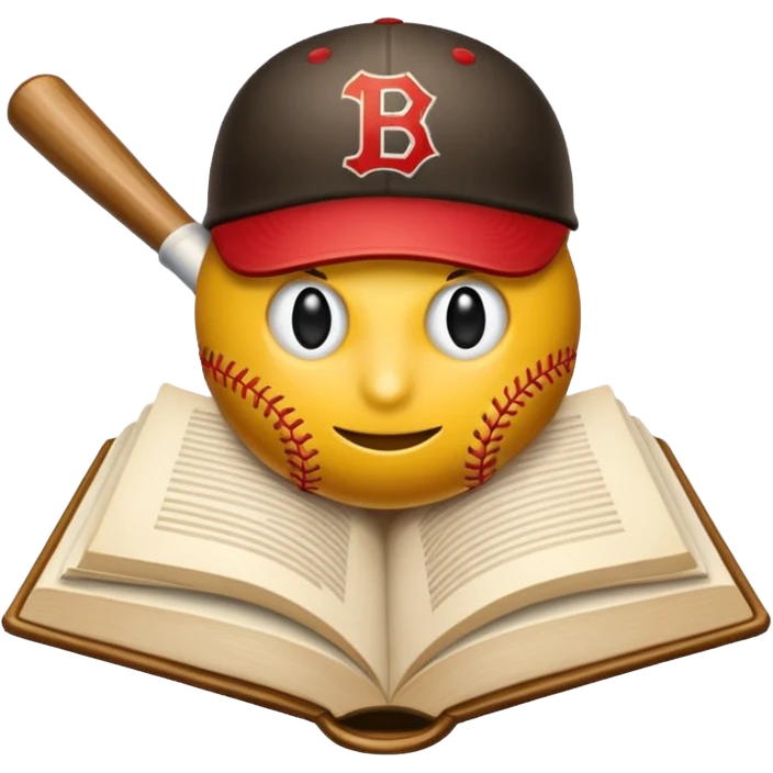 libros con un logo de beisbol  emoji