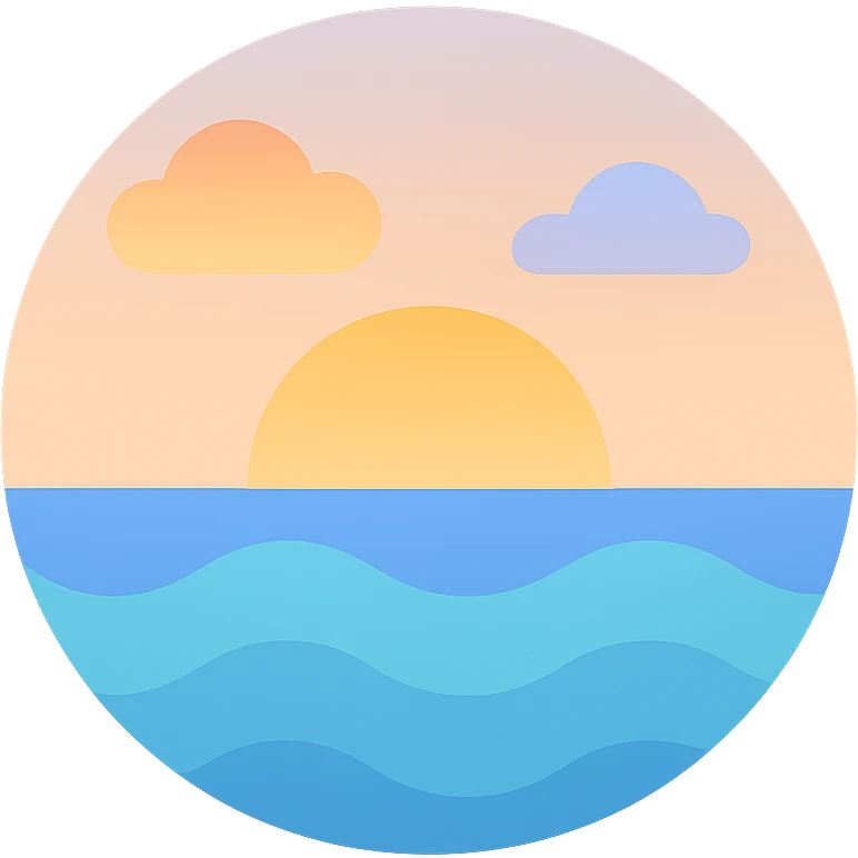 ocean sunset horizon emoji