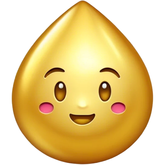 Golden shiny emoji