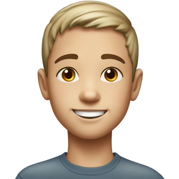 realistic portrait of a boy emoji