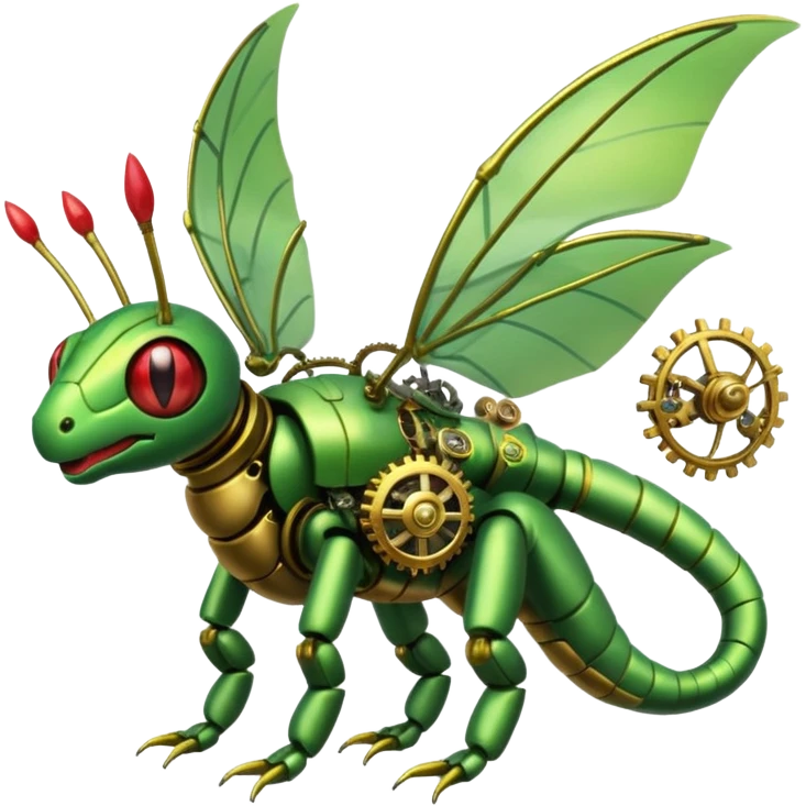 Cyber-steampunk-Caterpie-Flygon-Scyther-fusion emoji