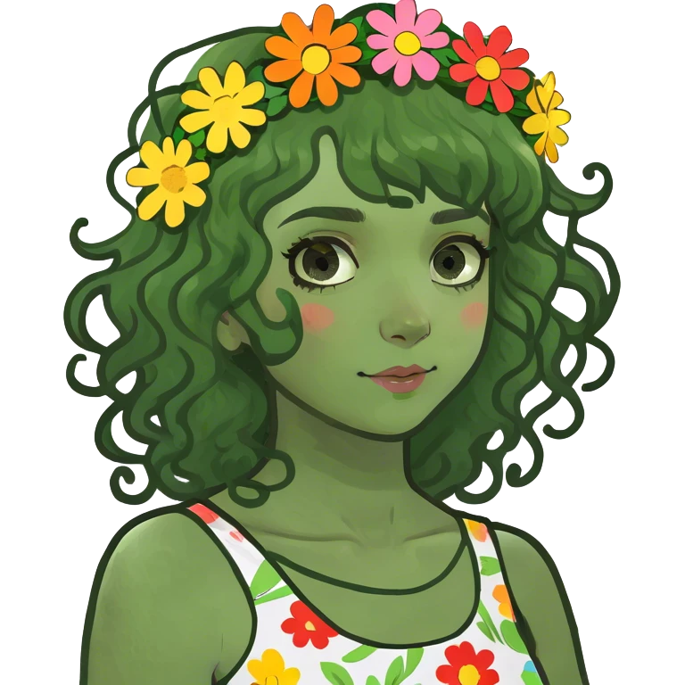 curly haired girl  emoji
