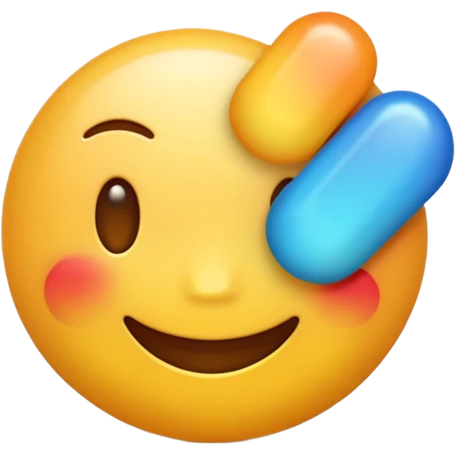 emoji-style glossy size icon with bold rounded letters “XS”, smooth gradients, soft highlights, minimal shading, clean shiny 3D look, no background, high-quality emoji aesthetic emoji