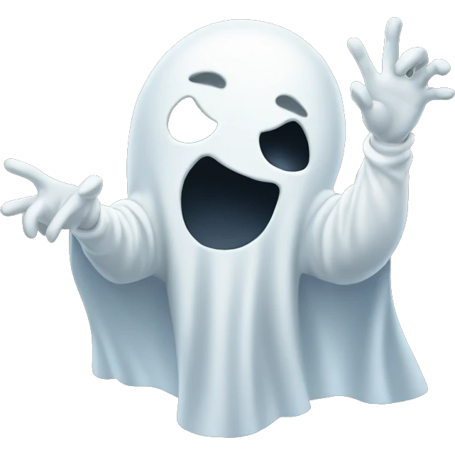 Ghost flipping me off emoji