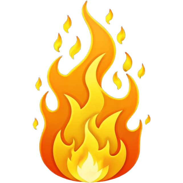 fire alternate style emoji