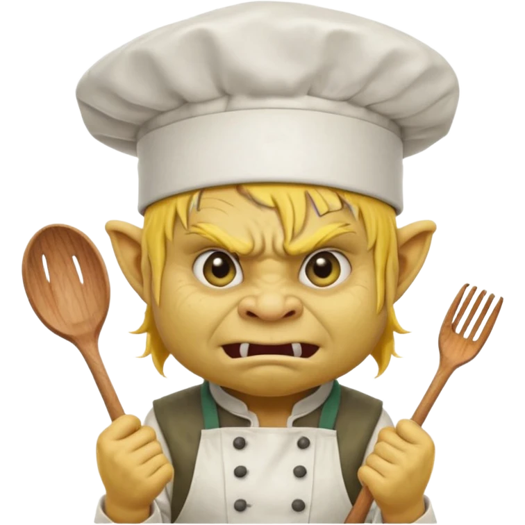 troll the yellow chef emoji