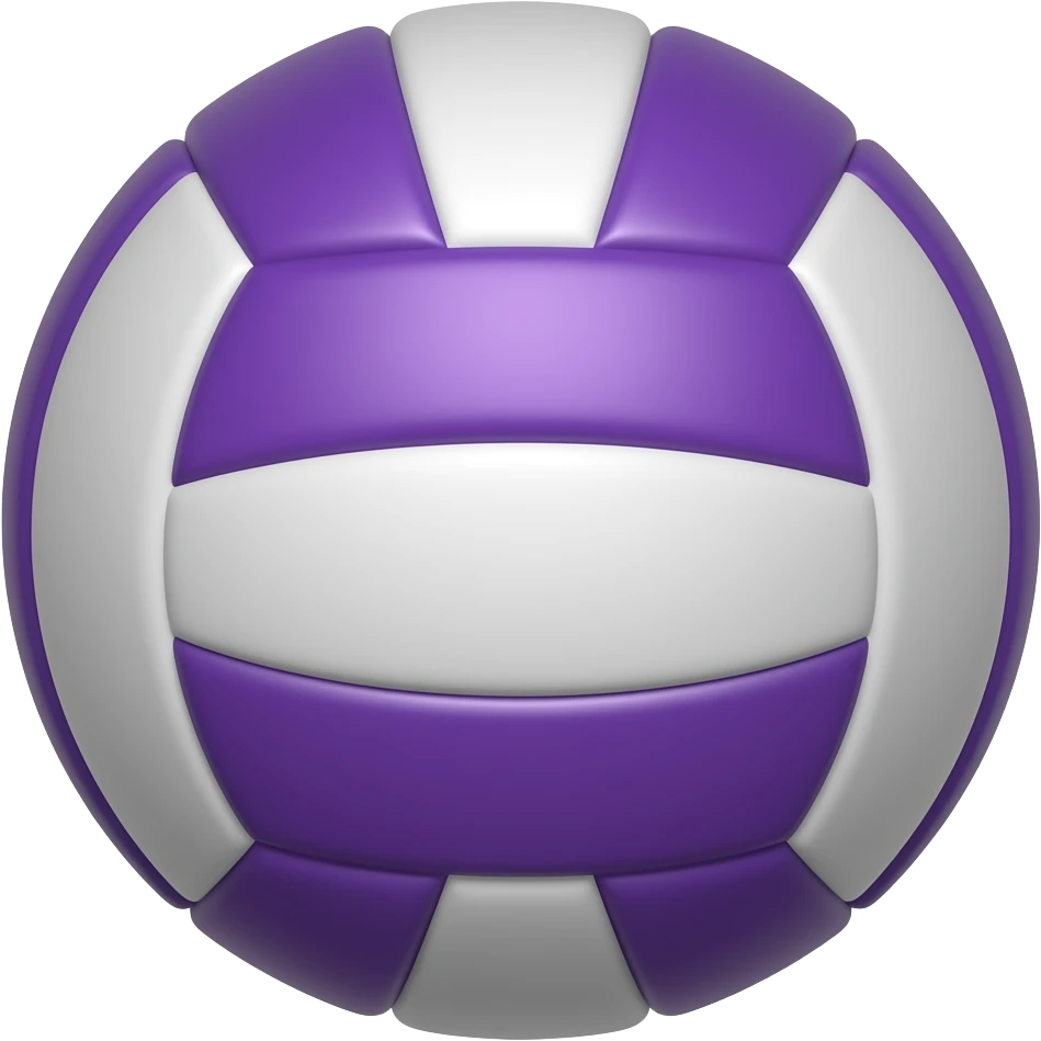 Purple volleyball emoji