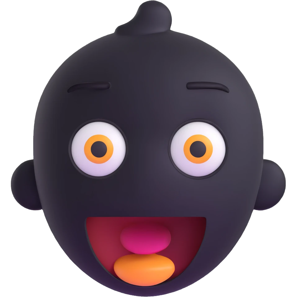 surprised face emoji