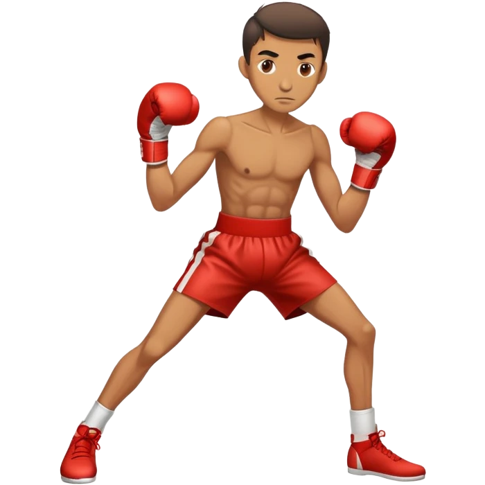 skinny grown man boxing emoji