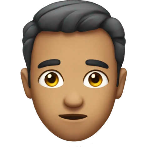 Side eye with sneer emoji