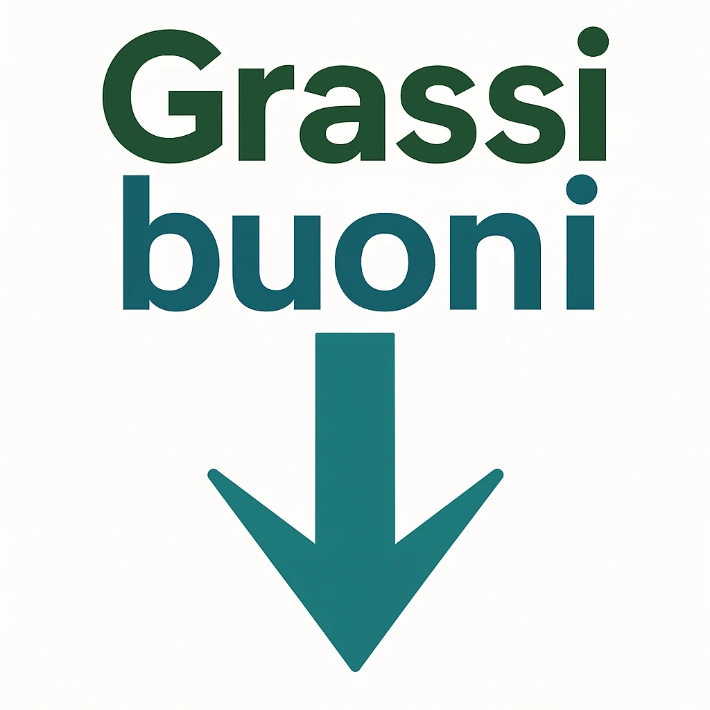 Grassi buoni con freccia in basso, come a significare che vanno al ribasso emoji