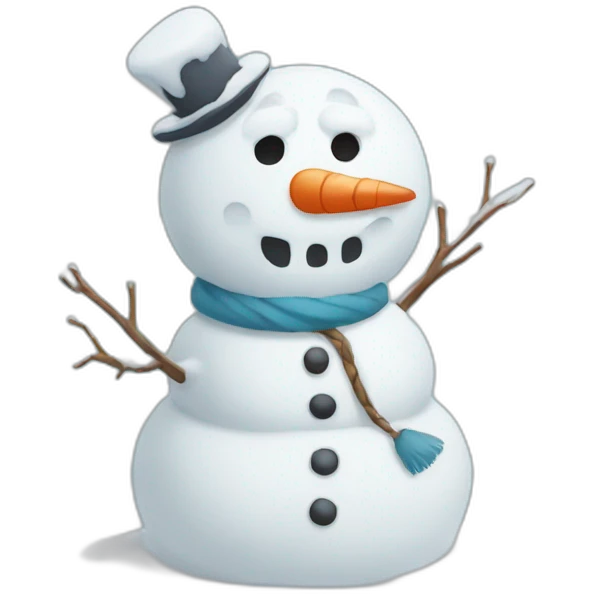 Snow man emoji