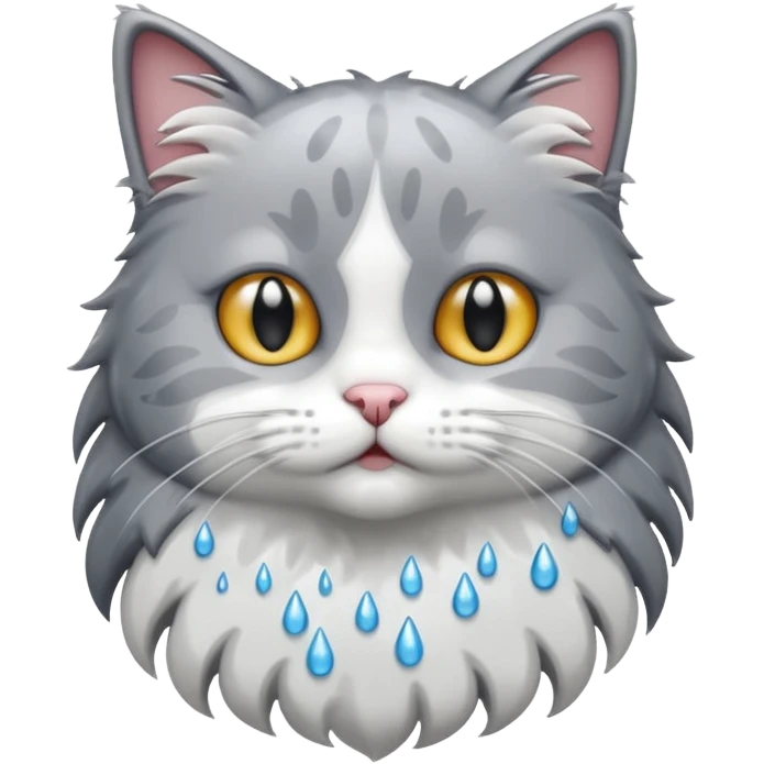 Wet cat emoji