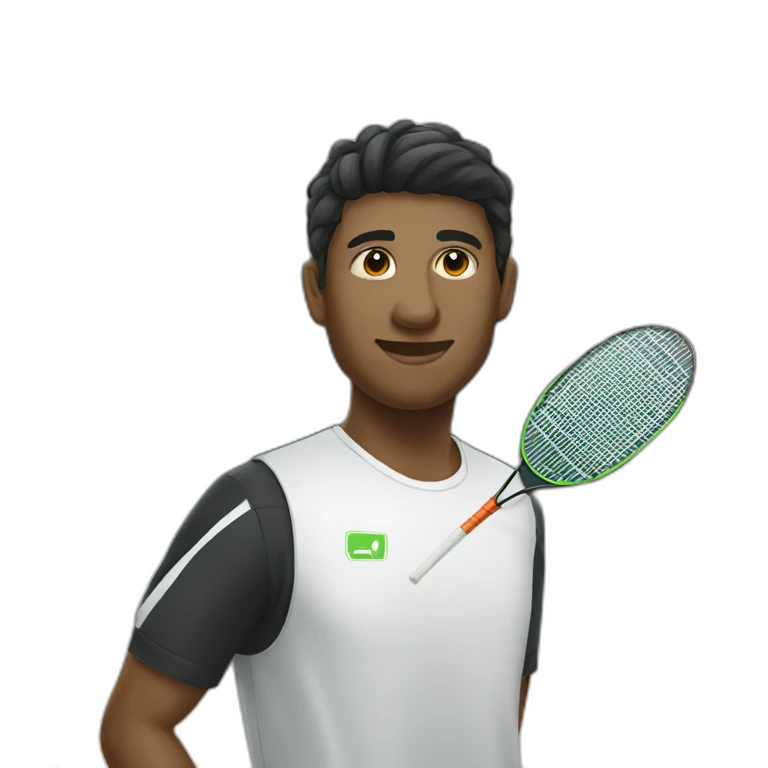 black badminton emoji