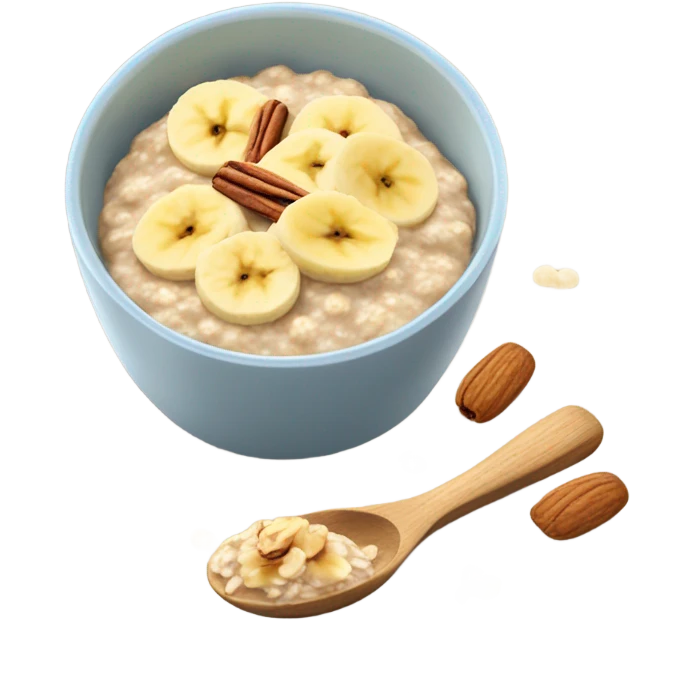 Oatmeal with toppings  emoji