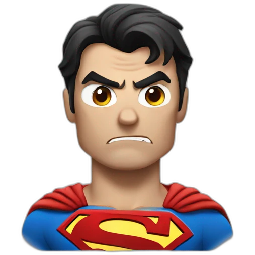 angry superman emoji