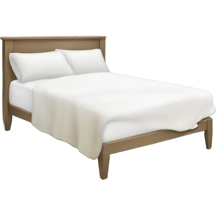 bed with thick white blanket emoji